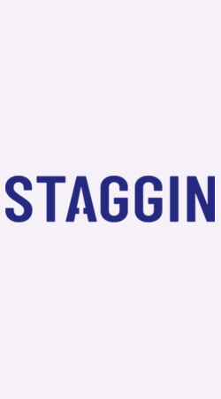 STAGGIN ORIGINAL white blue Design