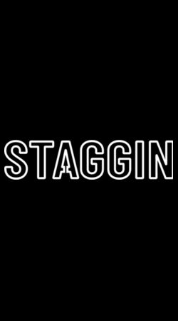 STAGGIN ORIGINAL OUTLINE blackwhite Design