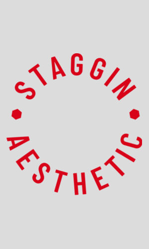STAGGIN AESTHETIC TANK - whiteRed Design