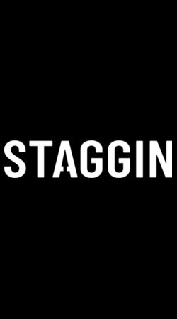 STAGGIN BOTTOM ORIGINAL blackWhite Design