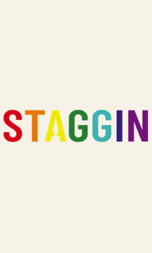 STAGGIN WORD RAINBOW - naturalRainbow Design