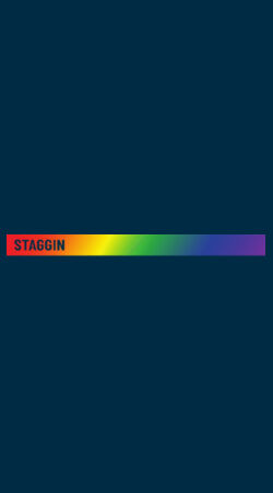 STAGGIN PRIDE STRIPE Navy Design