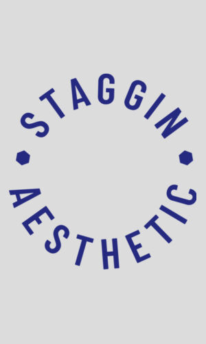 STAGGIN AESTHETIC TANK - whiteBlue Design