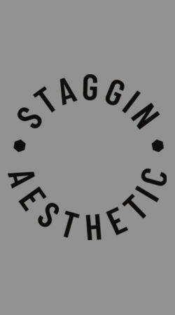 STAGGIN AESTHETIC UC HOODIE - greyBlack Design