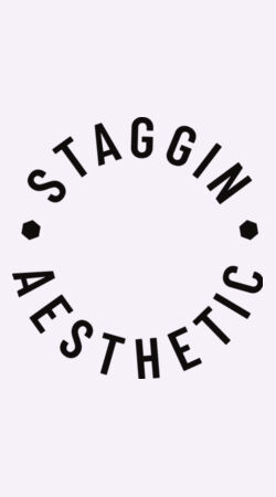 STAGGIN AESTHETIC UC HOODIE - whiteBlack Design