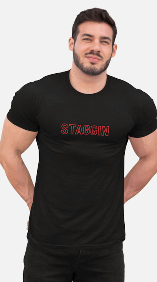 STAGGIN ORIGINAL OUTLINE blackred Thumbnail