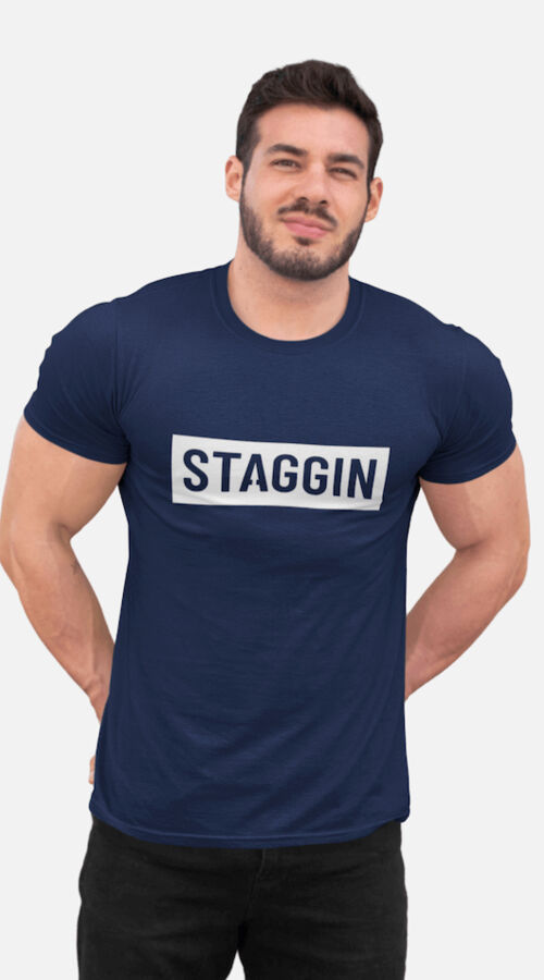 STAGGIN BOLD BLOCK - navyWhite Thumbnail