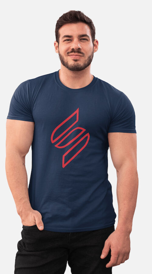 STAGGIN BOLD STAG - navyRed Thumbnail