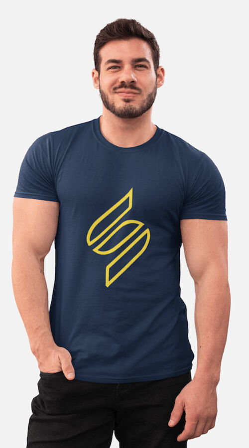 STAGGIN BOLD STAG - navyYellow Thumbnail