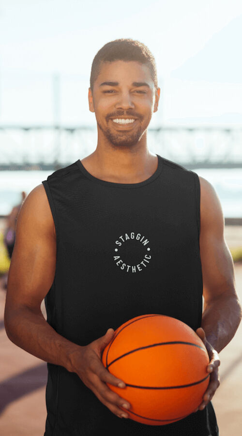 STAGGIN AESTHETIC TANK - blackWhite Thumbnail