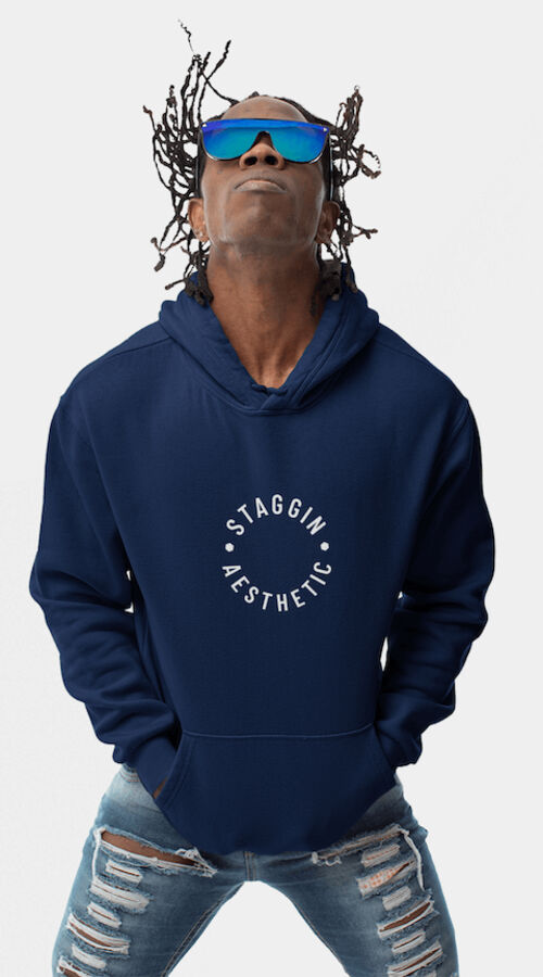 STAGGIN AESTHETIC - navyWhite Thumbnail