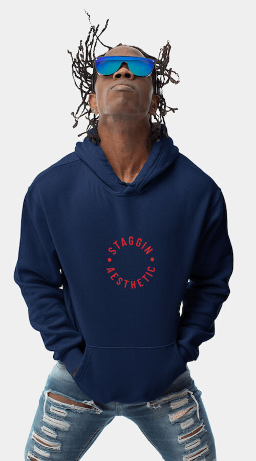 STAGGIN AESTHETIC - navyRed Thumbnail