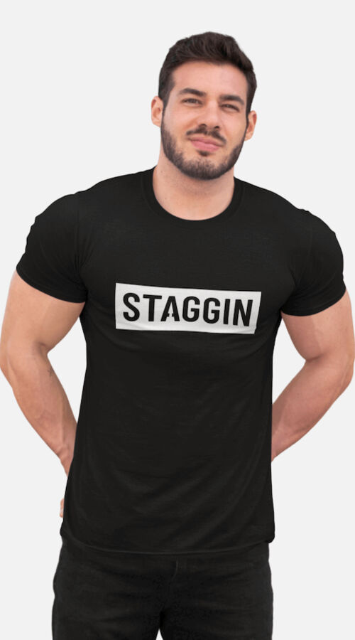 STAGGIN BOTTOM BLOCK - blackWhite Thumbnail