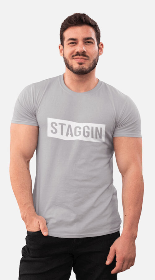 STAGGIN VERS BOTTOM BLOCK - greyWhite Thumbnail