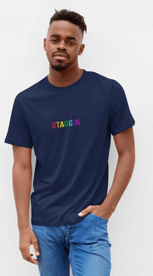 STAGGIN RAINBOW WORD - navyRainbow Thumbnail
