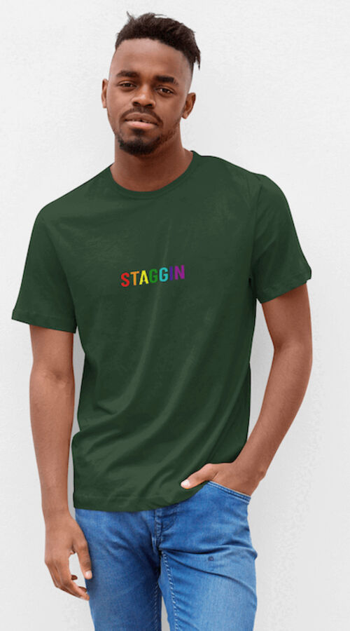 STAGGIN WORD RAINBOW - greenRainbow Thumbnail