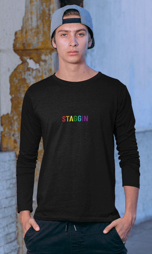 STAGGIN RAINBOW WORD LS - blackRainbow Thumbnail