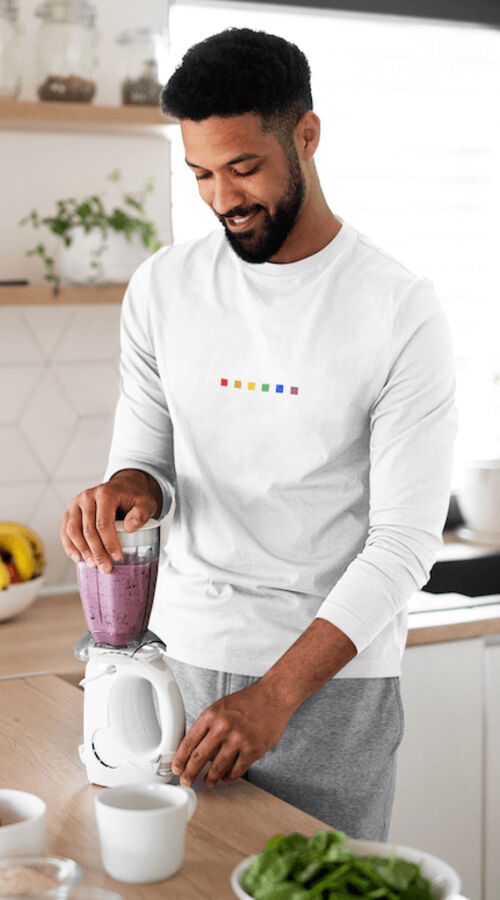 STAGGIN PRIDE SUBTLE LS - whiteRainbow Thumbnail