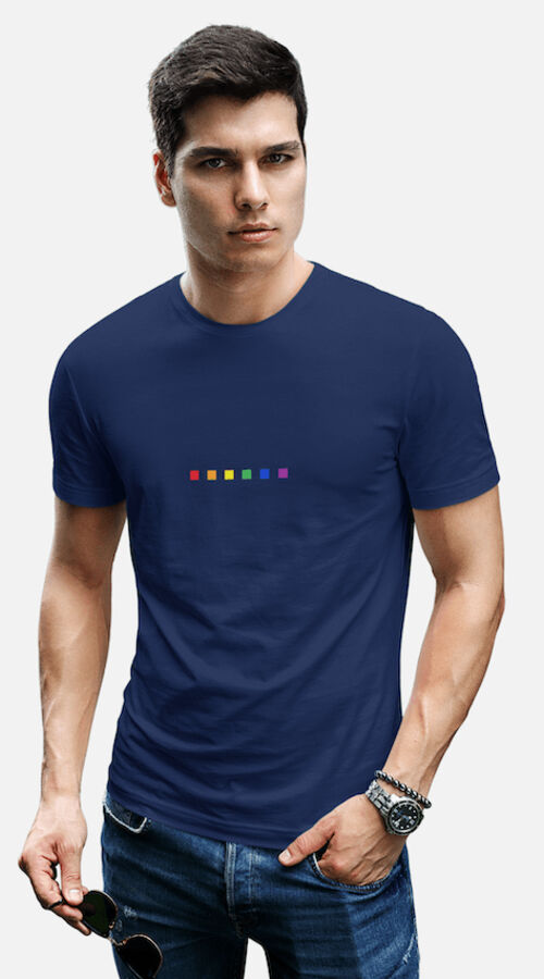 STAGGIN PRIDE SUBTLE - navyRainbow Thumbnail