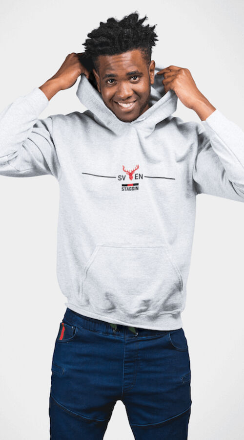 STAGGIN SVEN Hoodie - whiteBlack Thumbnail