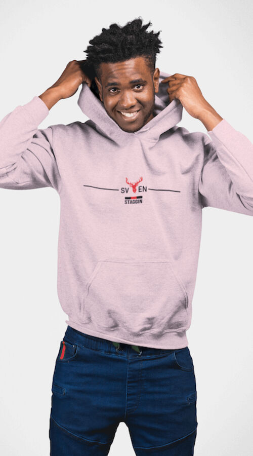 STAGGIN SVEN Hoodie - pinkBlack Thumbnail