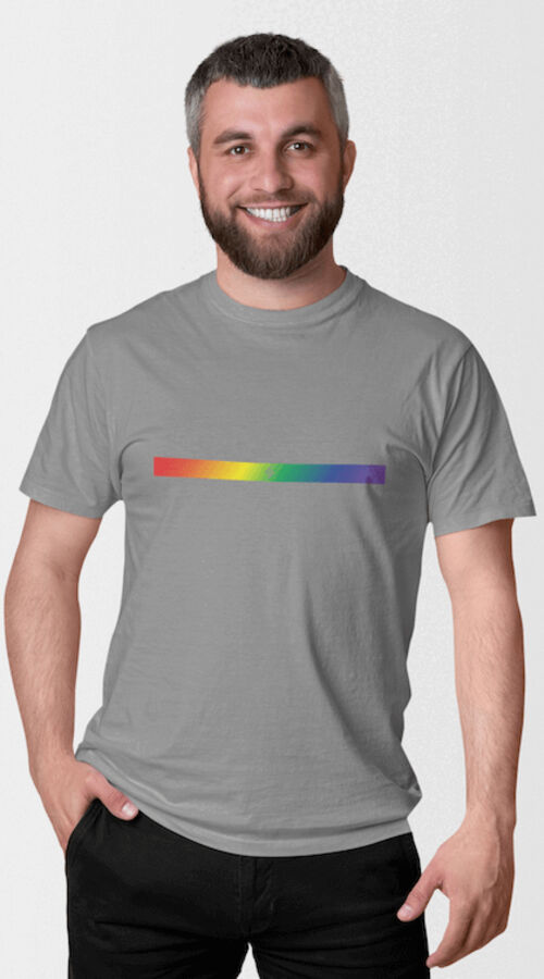 STAGGIN BOTTOM RAINBOW STAG - greyRainbow Thumbnail