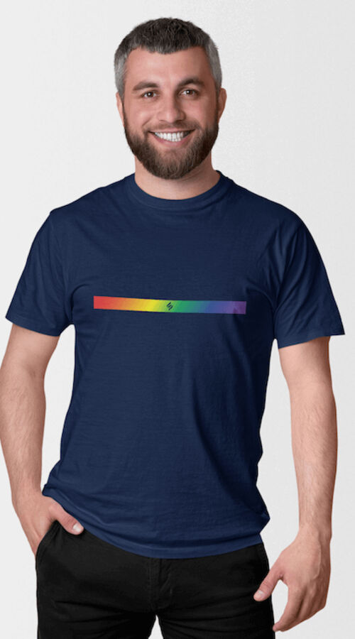 STAGGIN VERS TOP RAINBOW STAG - navyRainbow Thumbnail