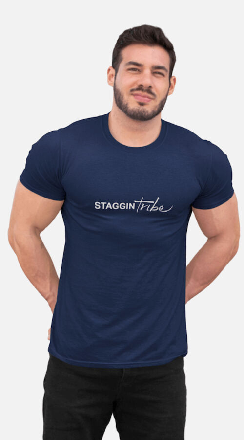 STAGGIN TRIBE BASIC - navyWhite Thumbnail