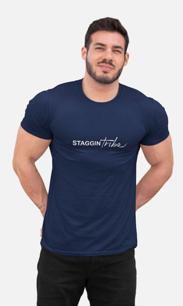STAGGIN TRIBE BASIC - navyWhite Thumbnail