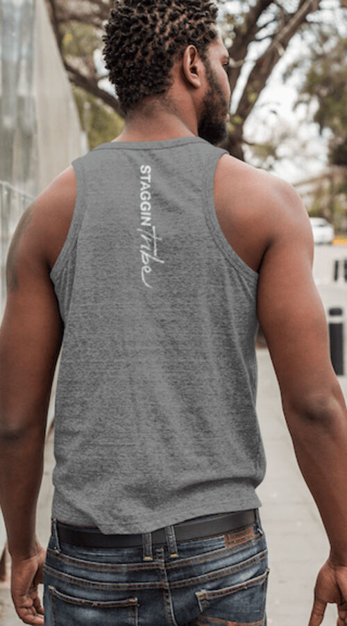 STAGGIN TRIBE SELECT SINGLET BVERT - greyWhite Thumbnail